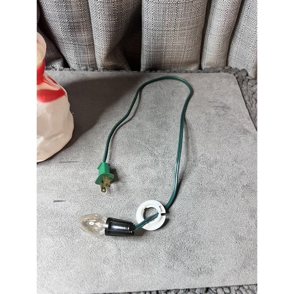 Santa Christmas Blow Mold VTG Union Products 1968 Cord Read Works 14” - Picture 8 of 15